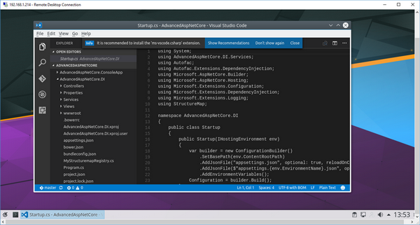آموزش اجرا Visual Studio در لینوکس