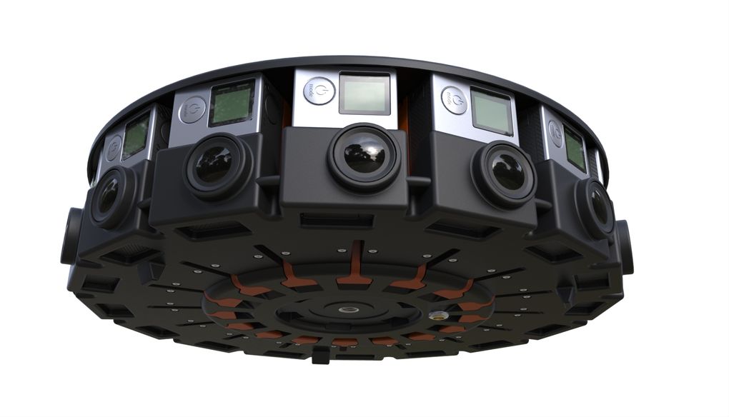 سیستم فیلم‌برداری 16 دوربینه و زاویه 360 درجه برای واقعیت مجازی گوگل
