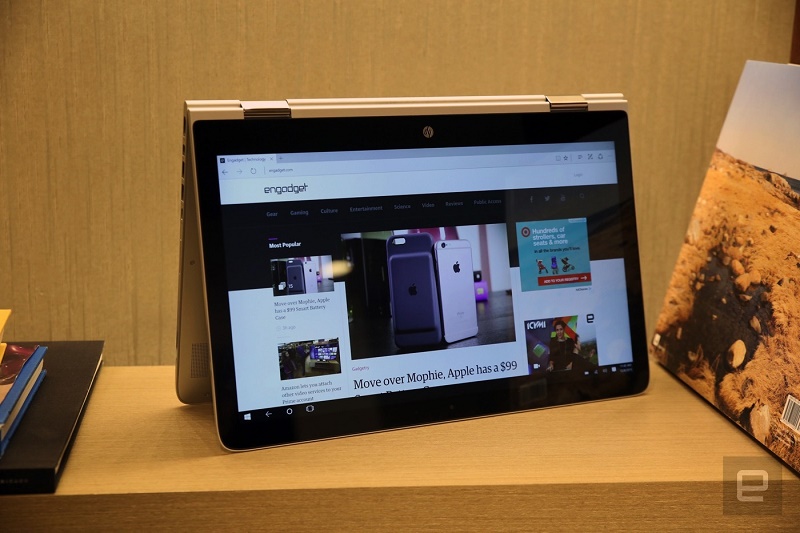 گالری عکس CES 2016: نوت‌بوک رده بالای اسپکتر x360 با صفحه‌نمایش 4K