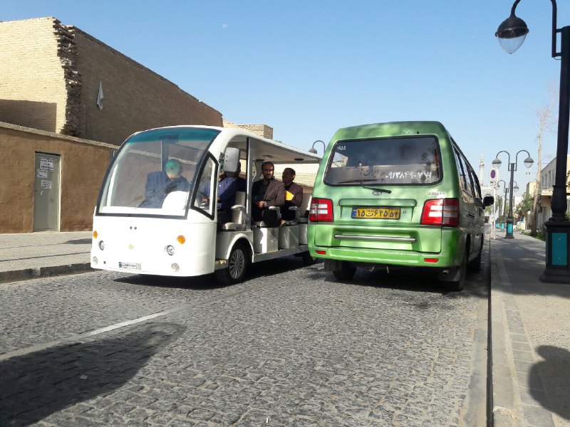 اولین خودروی برقی گردشگری یزد افتتاح شد + عکس