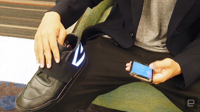 کفشی با نمایشگر LED گام‌های شما را به گرافیک تبدیل می‌کند