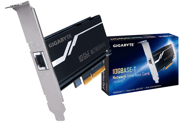 معرفی کارت شبکه 10 گیگابیتی PCIe شرکت گیگابایت