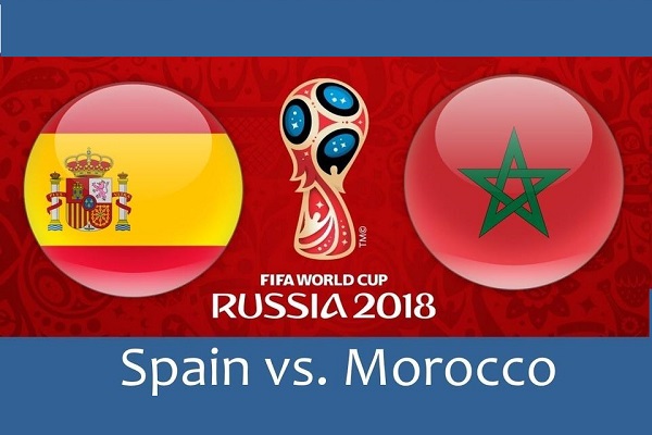 تاریخ و ساعت بازی اسپانیا و مراکش در جام جهانی فوتبال 2018 روسیه