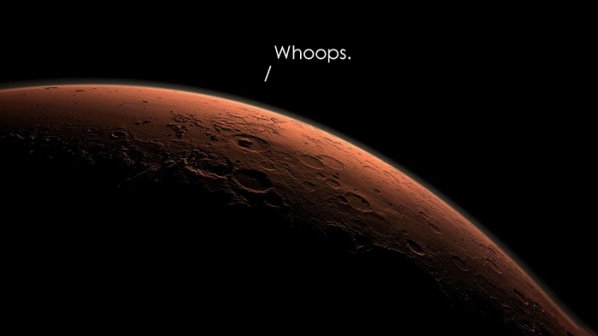 انهدام کاوشگر مریخ به‌دلیل تشخیص نادرست مکان فرود