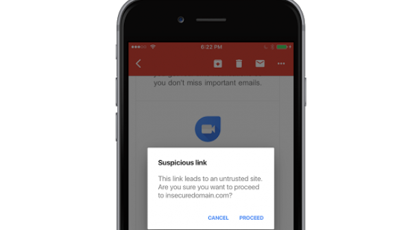 آپدیت جدید جی‌میل برای آیفون حملات فیشینگ را شناسایی می‌کند