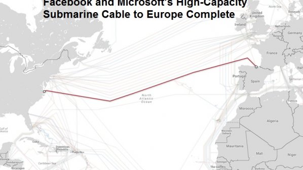 همکاری مایکروسافت و فیس‌بوک: سریع‌ترین کابل زیردریایی جهان با ظرفیت 160 ترابایت بر ثانیه