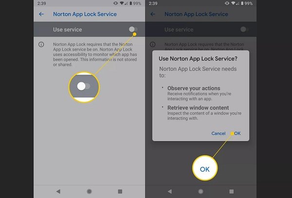 چگونه در اندروید با استفاده از Norton App Lock برای اپ‌ها کلمه عبور بگذاریم