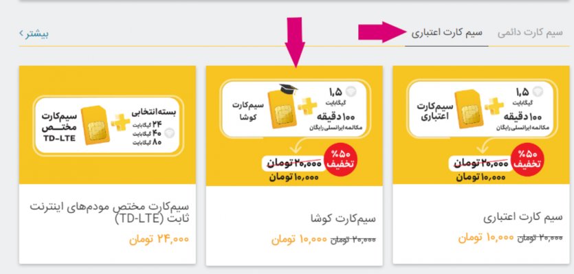 مراحل ثبت نام سیم‌کارت دانش‌آموزی کوشا ایرانسل