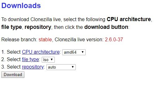 راهنمای گام به گام کپی کردن محتوای هارددیسک با نرم‌افزار CloneZilla