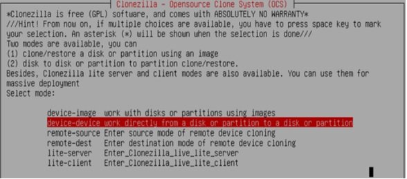 Step-by-step guide to copying hard disk content with CloneZilla software