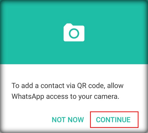 افزودن مخاطب واتساپ از طریق QR Code