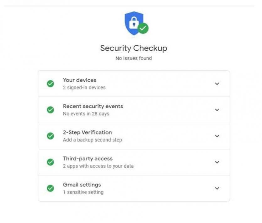 چگونه امنیت را در حساب کاربری گوگل بررسی کنیم؟
