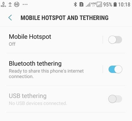  ارسال اینترنت همراه از گوشی به کامپیوتر ارسال اینترنت همراه از گوشی به کامپیوتر