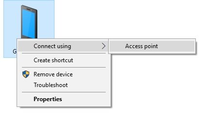  ارسال اینترنت همراه از گوشی به کامپیوتر
