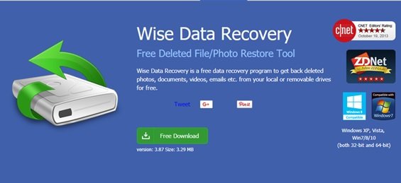 8. نرم‌افزار ریکاوری Wise Data Recovery