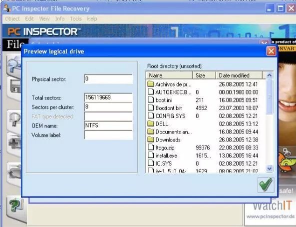 9. نرم‌افزار ریکاوری PC Inspector File recovery