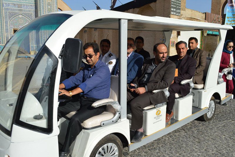 اولین خودروی برقی گردشگری یزد افتتاح شد + عکس