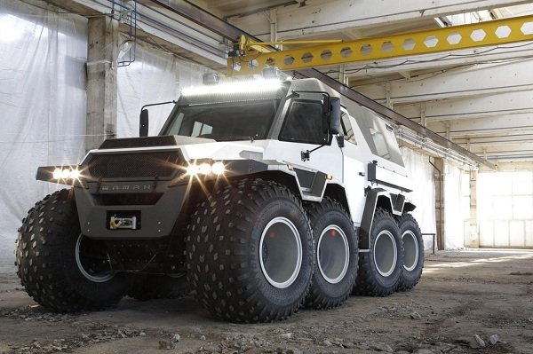 تماشا کنید: خودروی ۸ چرخ روسی برای رانندگی در کوهستان و دریا