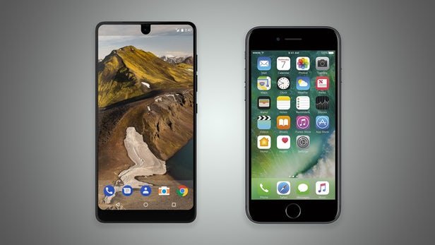 مقایسه تصویری اسنشال‌ فون و آیفون 7 اپل + عکس