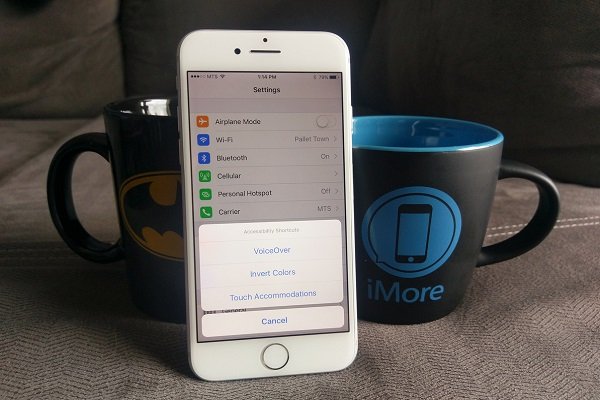 دسترسی به امکانات خاص با سه بار فشردن دکمه هوم