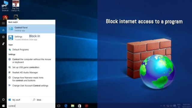 چگونه در ویندوز دسترسی یک برنامه به‌ اینترنت را مسدود کنیم؟