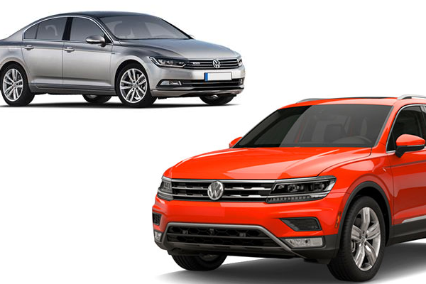 قیمت دو خودروی جدید فولکس واگن تیگوان و پاسات