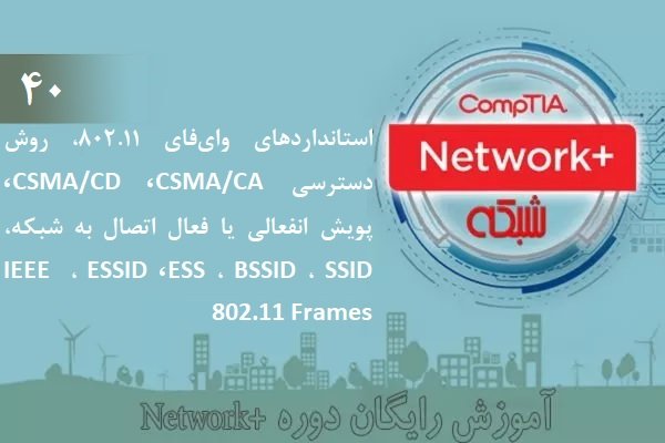 آموزش رایگان دوره نتورک‌پلاس (+Network) استانداردهای وای‌فای 802.11، روش دسترسی CSMA/CA (بخش 40 )