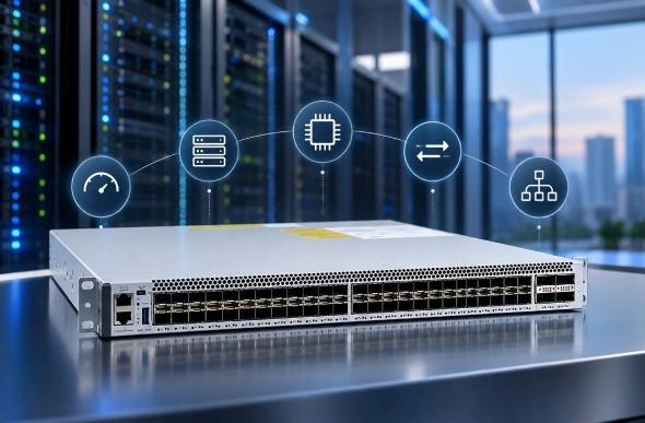 چرا سوئیچ سیسکو C9500-48Y4C-A گزینه مناسبی برای زیرساخت شبکه سازمان شماست؟