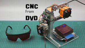 آموزش تصویری ساخت دستگاه CNC حکاکی لیزری با استفاده از قطعات DVDدرایو