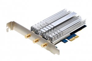 کارت شبکه PCI-E دو بانده برای اتصال به وای‌فای چند گیگابیتی