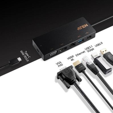 داک استیشن USB-C ای‌تن مدل ATEN UH3236