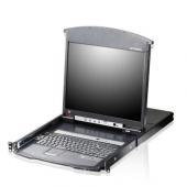 سوئيچ LCD KVM تحت شبکه ای‌تن ۸ پورت مدل ATEN KL1516AiM 